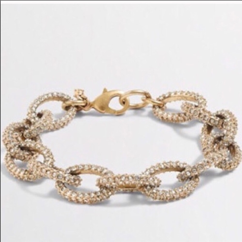 j. crew pave link bracelet